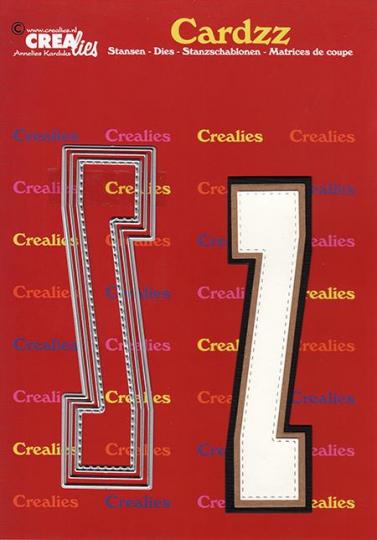 Crealies Cardzz Stanzschablone 3tlg. No.426 - Alphabet - Z - 