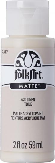 Plaid Folkart - Matte Premium Acrylfarbe - 59ml Linen / Leinen