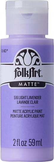 Plaid Folkart - Matte Premium Acrylfarbe - 59ml Light Lavender / Heller Lavendel