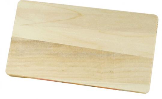 Holz Schneidebrett aus Lindenholz 24,5cm x 14,5cm x 1,0CM 