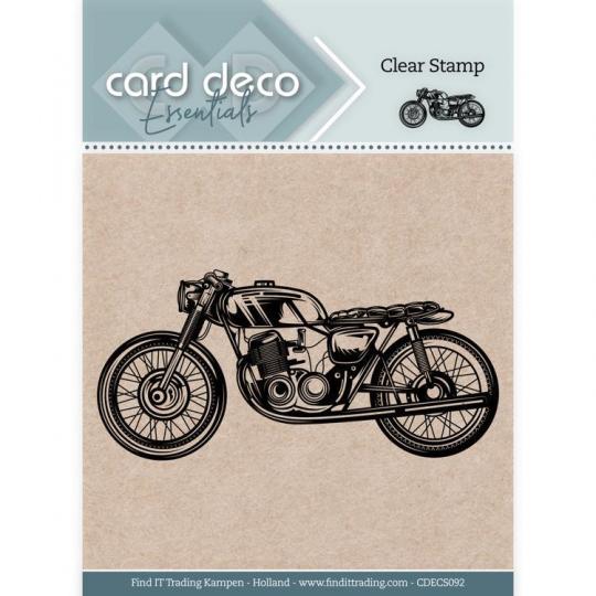 Card Deco Essentials Clearstempel  - Motorrad 