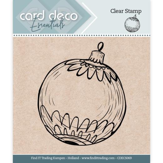 Card Deco Essentials Clearstempel  - Weihnachtskugel 