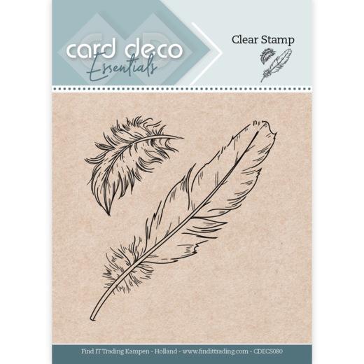 Card Deco Essentials Clearstempel  - Feder 