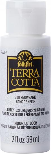 Plaid Folkart - Terra Cotta Effekt Acrylfarbe - 59ml Snowbank / Schneebank