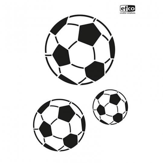 Efco Schablonen - Stencil transparent DIN A4 - Fussball 3-teilig 