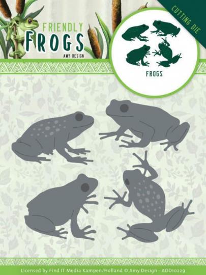 Stanzschablone - Amy Design - Friendly Frogs - Frösche 
