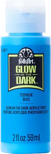 Plaid Folkart - Glow-In-The-Dark Nachtleucht Farbe - 59ml Blue / Blau