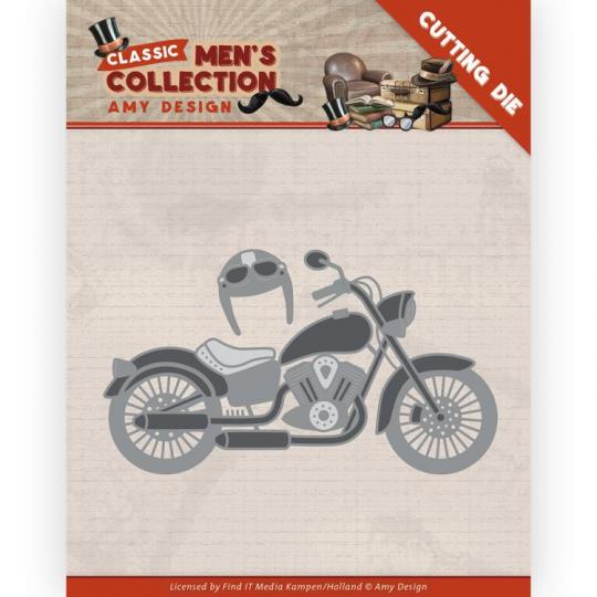 Stanzschablone - Amy Design - Classic men's Collection - Motorrad 