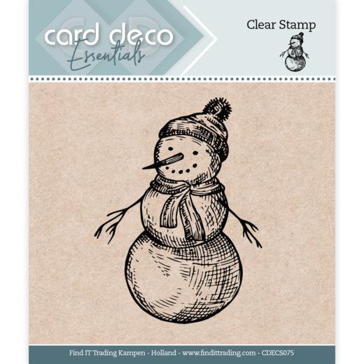 Card Deco Essentials Clearstempel  - Schneeman 