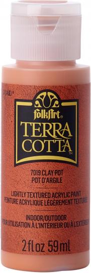 Plaid Folkart - Terra Cotta Effekt Acrylfarbe - 59ml Clay Pot / Tontopf