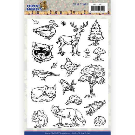 Clearstempel A5 - Amy Design - Forest Animals - Waldtiere 