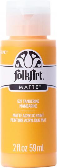 Plaid Folkart - Matte Premium Acrylfarbe - 59ml Tangerine / Mandarine