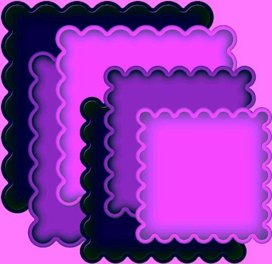 Spellbinders Gr.Nestabilities Grand Scalloped Squares 6 Stanzer 