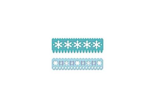 Spellbinders 2 Borden Stanzplatten Borderabilities Snowflake Borders 