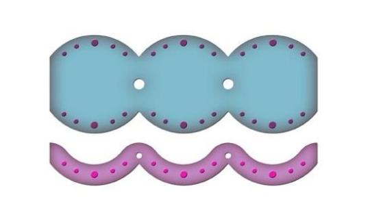 Spellbinders Borderabilities Jumbo Scalloped Border Petites 
