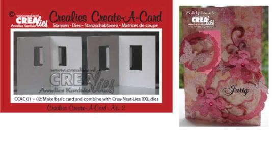 Crealies Create A Card no. 2 Stanzschablone für Karte 