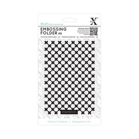 Docrafts Xcut A6 Prägefolder - Marokkanische Kreuz Fliesen 
