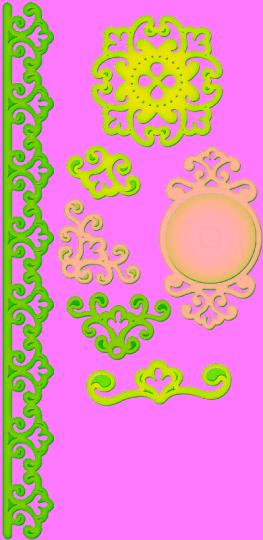 Spellbinders Shapeabilities Parisian Accents 7 Stanzer 