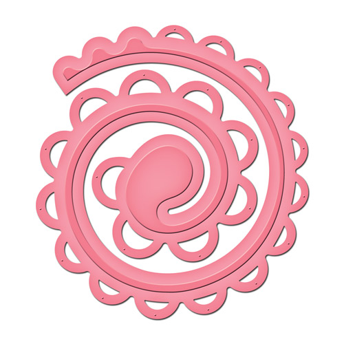 Spellbinders Shapeabilities Stanz- & Prägeschablone Spiral Blossom Two 1 Stanzer 