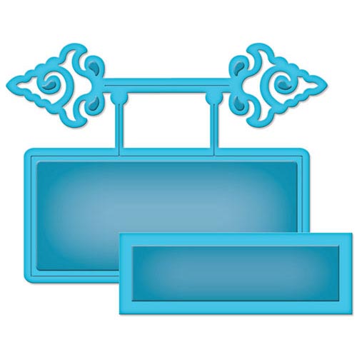 Spellbinders Stanz- & Prägeschablone D-Lites Ornamental Tags Two 2tlg 