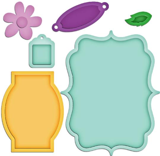 Spellbinders Stanz- und Prägeschablone Betty Fleck Jar Labels - July 6 Stanzer 