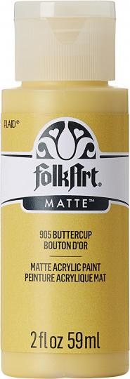 Plaid Folkart - Matte Premium Acrylfarbe - 59ml Buttercup / Butterblume