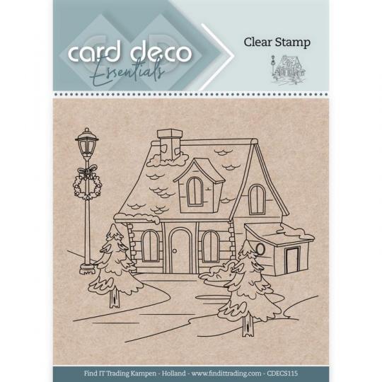 Card Deco Essentials Clearstempel  - Weihnachts Szene 