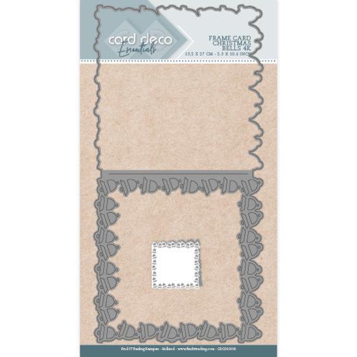 Card Deco - Stanzschablone - Karten - Weihnachtsglocken Rahmen Quadrat 