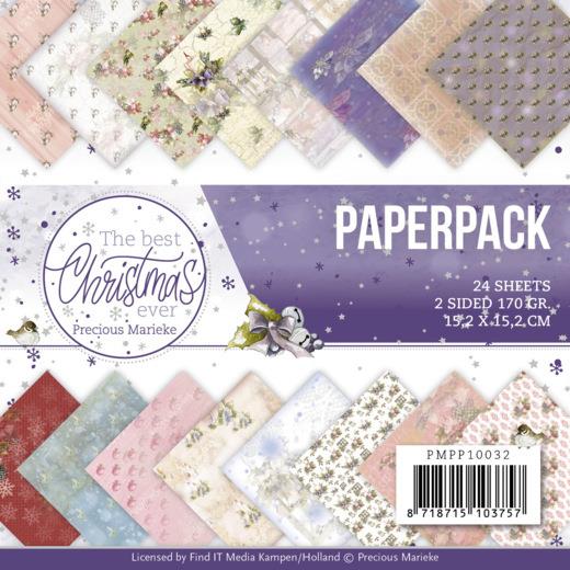 Paperpack - 15,2 x 15,2cm - Precious Marieke – The Best Christmas Ever – 170gr - 