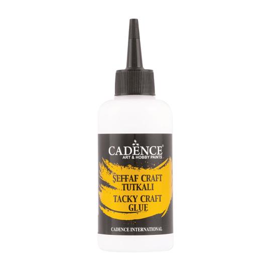 Cadence Tacky Glue Tacky Glue Papier, Glitzer, Stoff Kleber, 150ml 
