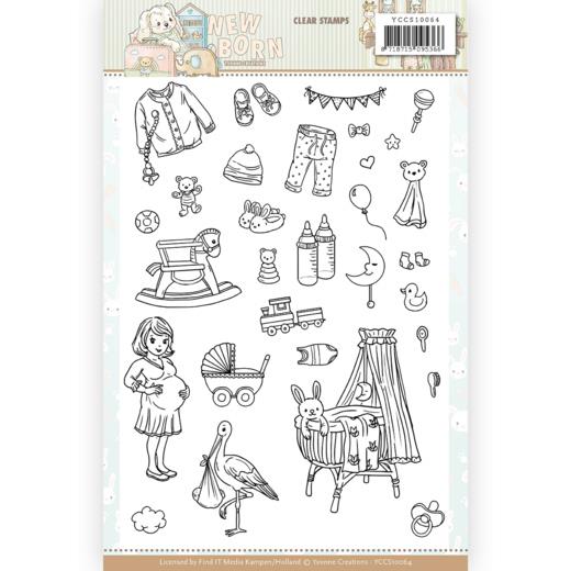Clearstempel DIN A5 - Yvonne Creations - Newborn Baby 