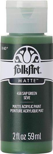 Plaid Folkart - Matte Premium Acrylfarbe - 59ml Sap Green / Saftgrün