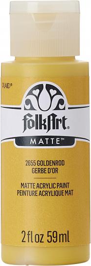 Plaid Folkart - Matte Premium Acrylfarbe - 59ml Goldenrod / Goldrute