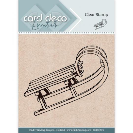 Card Deco Essentials Clearstempel  - Schlitten 