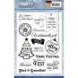 Clearstempel A5 - Jeaninnes Art - Frosty Ornaments - Weihnachts Texte 