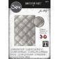 Sizzix 3-D Texture Fades Embossing Folders - Quilted by Tim Holtz 